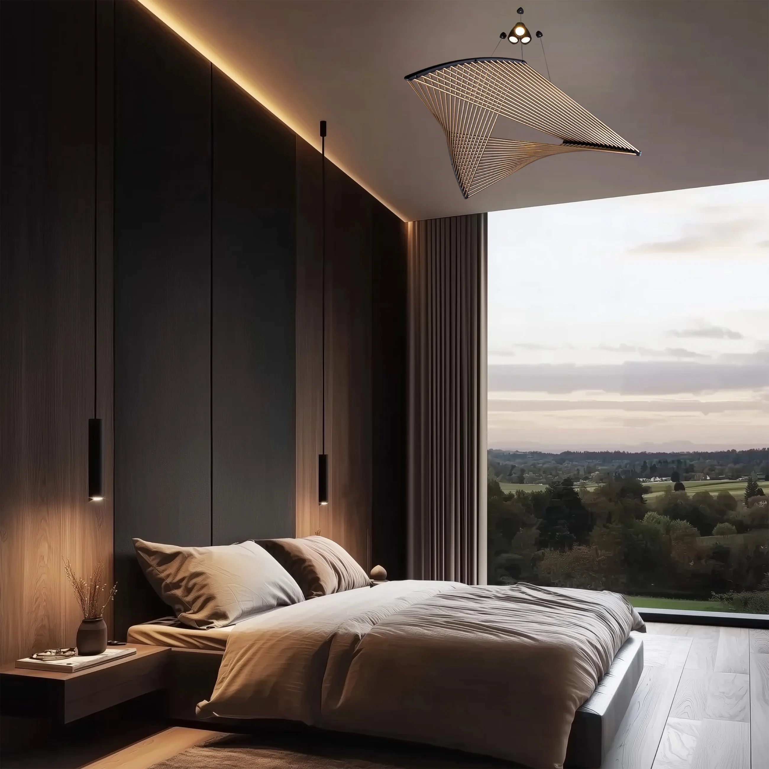 Delta pendant light in an interior, photo 1